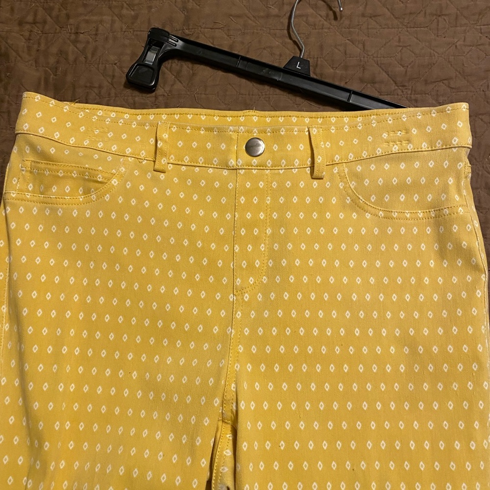 Yellow Patterned Pants
